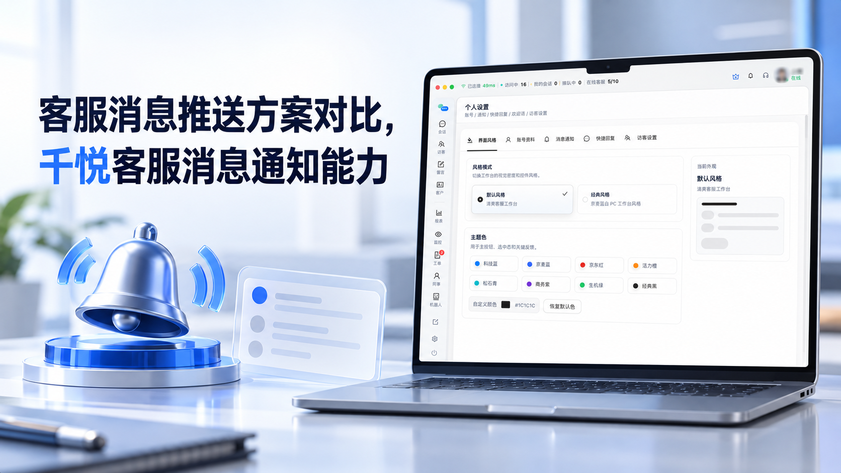 客服消息通知怎么选?比较桌面提醒、手机推送与待办巡查